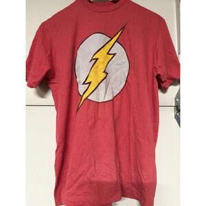 The Flash DC Comics Logo T-Shirt Red Graphic Tee Size L‎